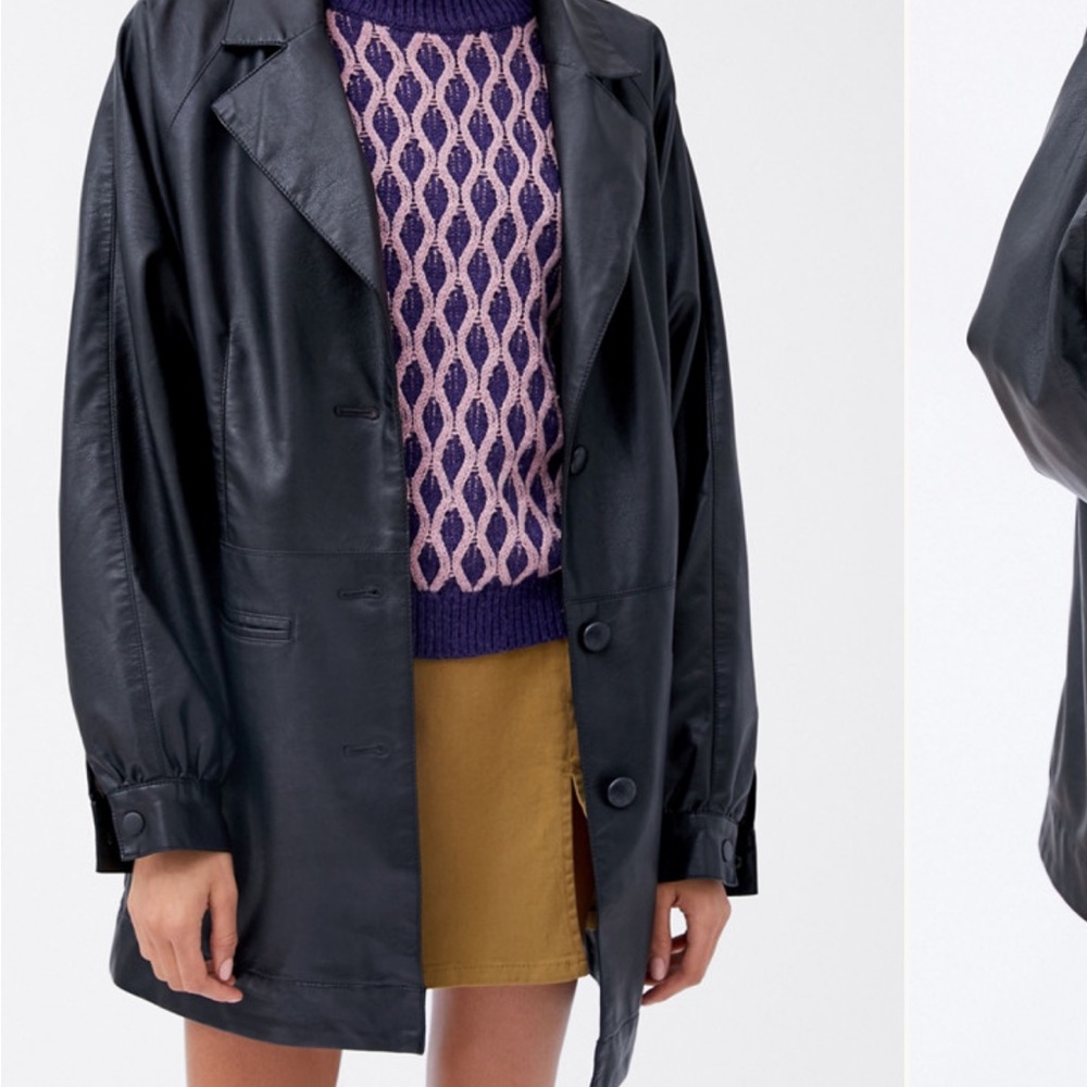 Urban Outfitters Nadia Vegan Leather Coat